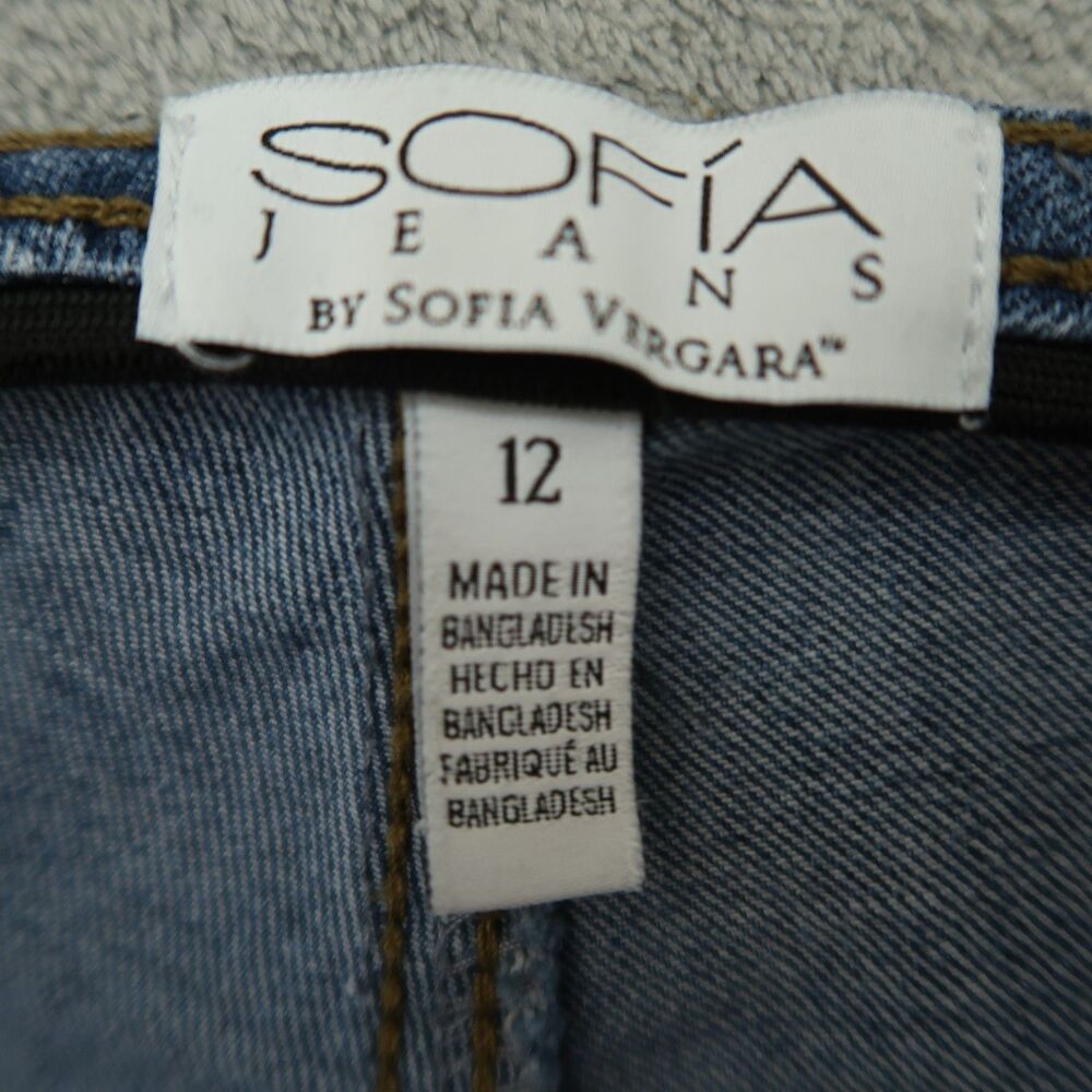 Sofia By: Sofia Vergara Jeans Women's Size 12 High-Rise Melisa Flare 34" Inseam - Picture 8 of 16
